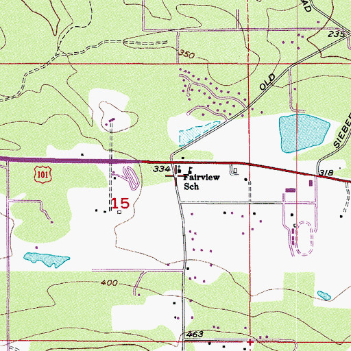 Topographic Map of Olympic Christian School, WA