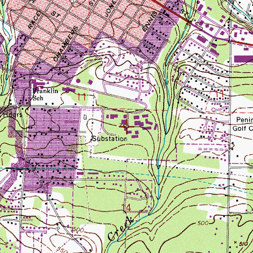 Topographic Map of Peninsula College, WA