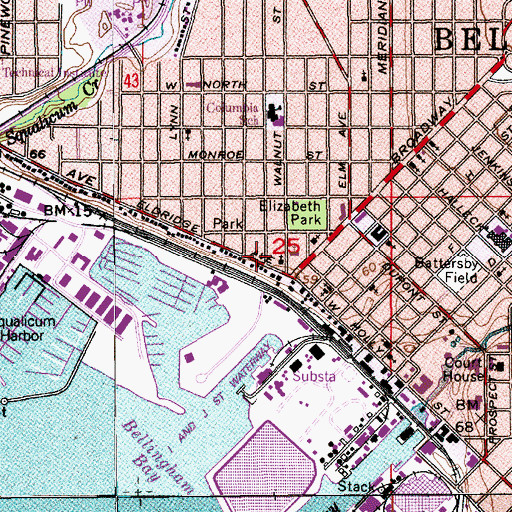 Topographic Map of Saint Paul's Academy, WA