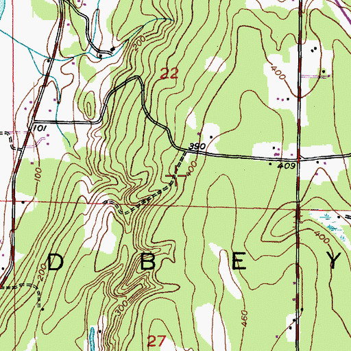 Topographic Map of Whidbey Island Waldorf School, WA