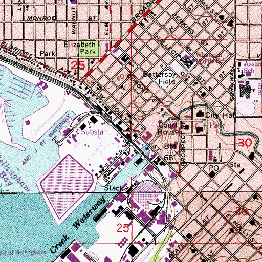 Topographic Map of Home Port Learning Center, WA