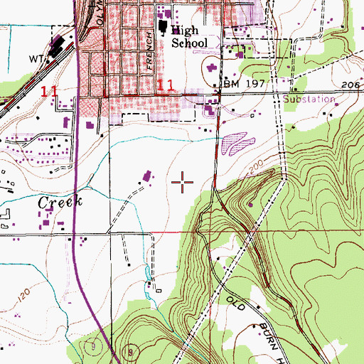 Topographic Map of Kent Prairie Elementary School, WA