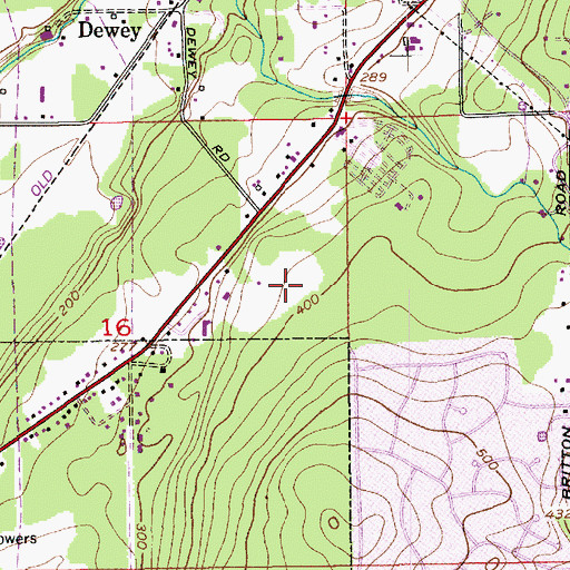 Topographic Map of Squalicum High School, WA