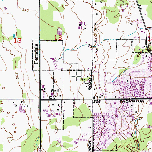 Topographic Map of Cascadia Elementary School, WA