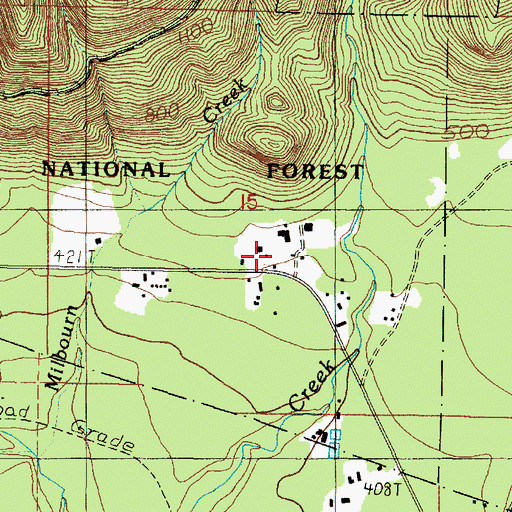 Topographic Map of Quinault Lake School District 97 Office, WA