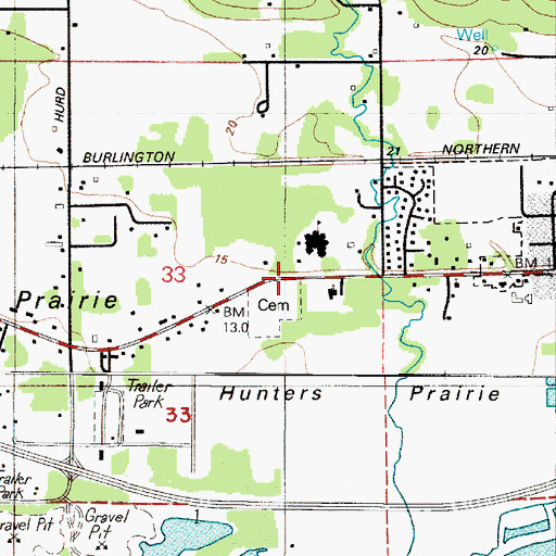 Topographic Map of Elma School District 68 Office, WA
