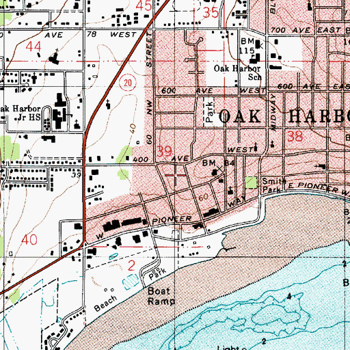 Topographic Map of Der Kinderhuis Montessori, WA