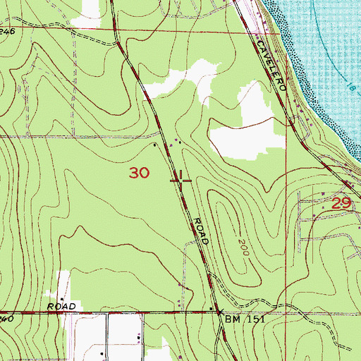 Topographic Map of Elger Bay Elementary School, WA