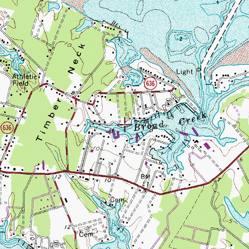 Topographic Map of Walters Marina, VA