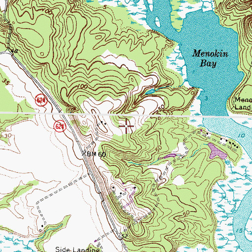 Topographic Map of Belle Mount Vineyards, VA