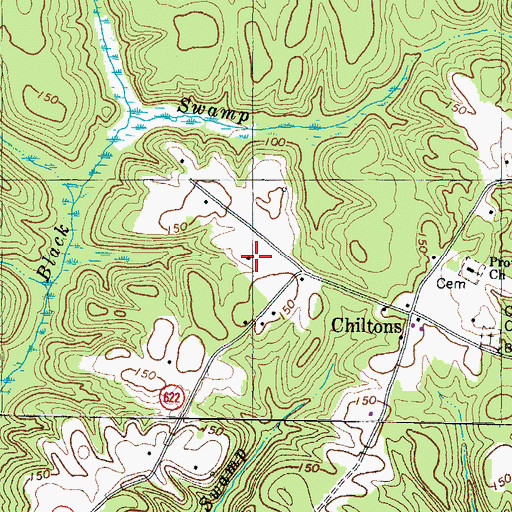 Topographic Map of Hummel Vineyards, VA