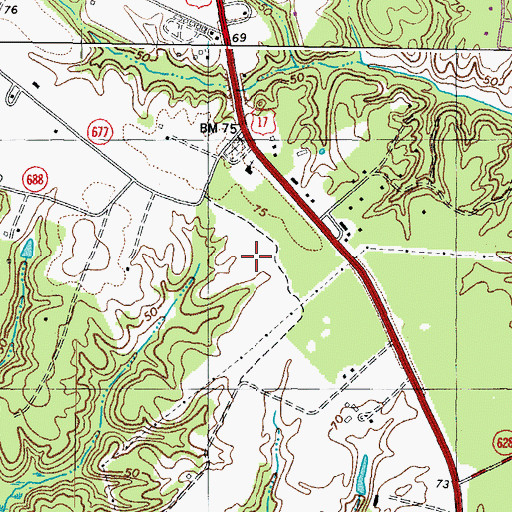 Topographic Map of Industrial Resource Technology Industrial Park, VA