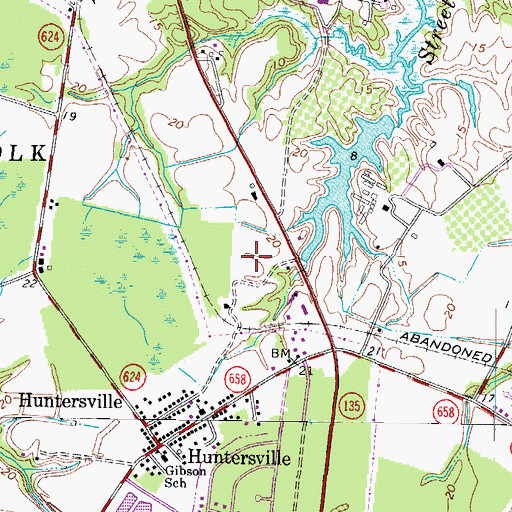 Topographic Map of Lakeview West Industrial Park, VA