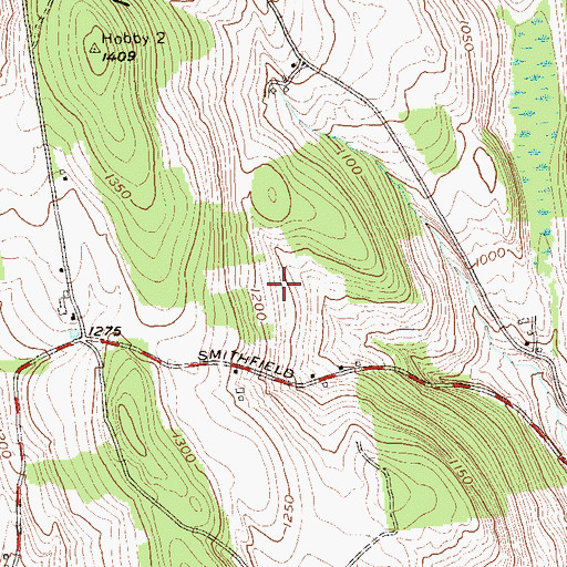 Topographic Map of Driftways Farm, NY