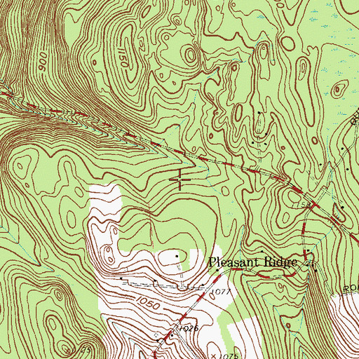 Topographic Map of Crazy Acres Farm, NY