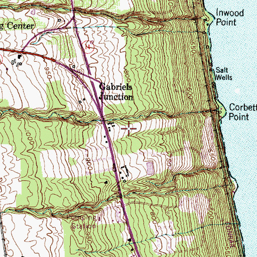 Topographic Map of Lakewood Vineyards, NY