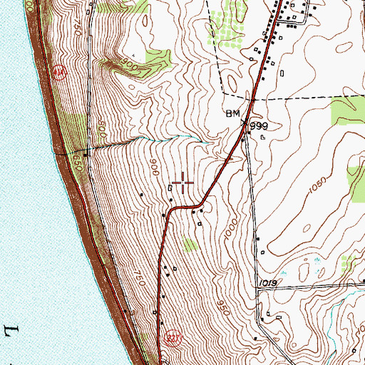 Topographic Map of Mangus Vineyards, NY