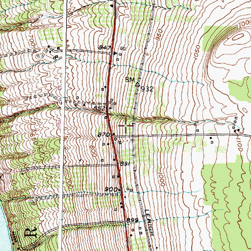 Topographic Map of Rasta Ranch Vineyards And Nursery, NY