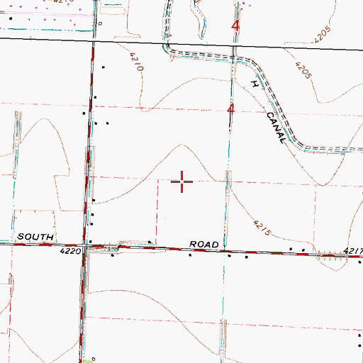 Topographic Map of J 27 I Pipeline, ID