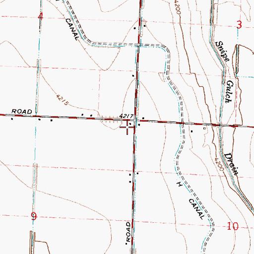 Topographic Map of J 27 Pipeline, ID