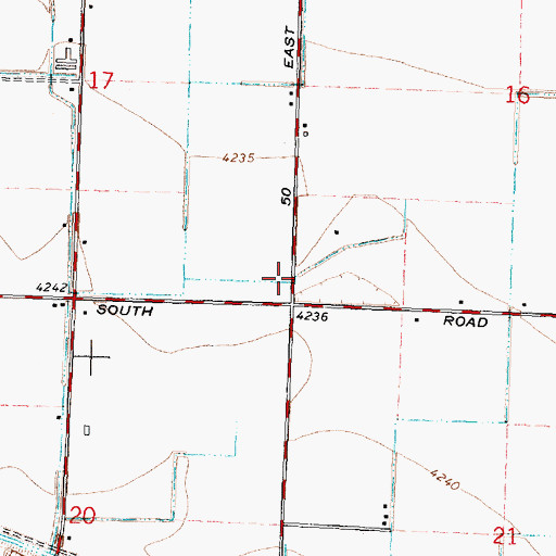 Topographic Map of J 27 R Lateral, ID