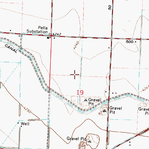 Topographic Map of J 28 Pipeline, ID