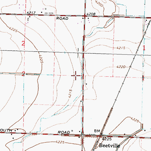 Topographic Map of Morgan Drain, ID