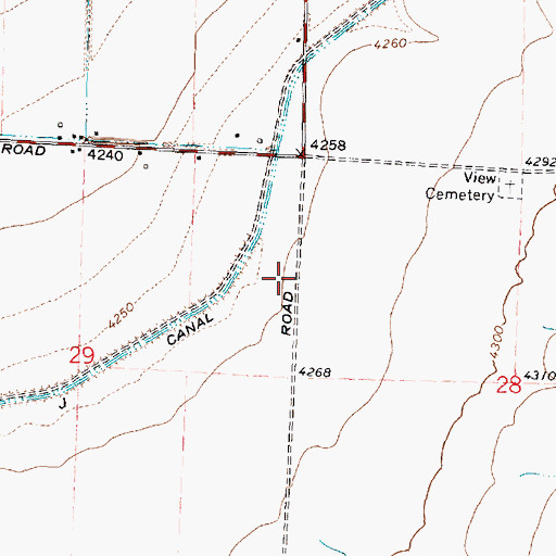 Topographic Map of Searle Drain, ID