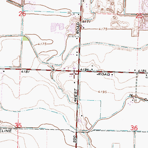 Topographic Map of H 27 Lateral, ID