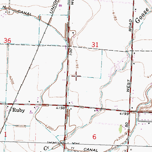 Topographic Map of H 25 Pipeline, ID