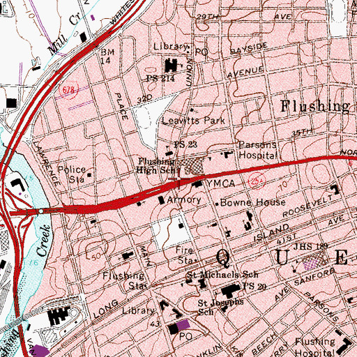 Topographic Map of Living Soul Church, NY