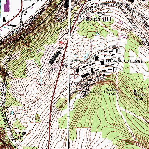 Topographic Map of Boardman Place, NY