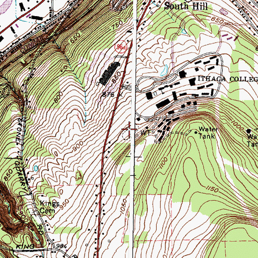 Topographic Map of Ceracche Center, NY