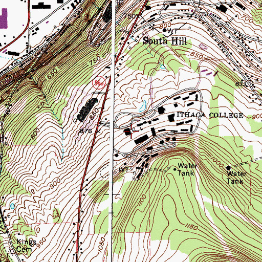 Topographic Map of Dillingham Center, NY