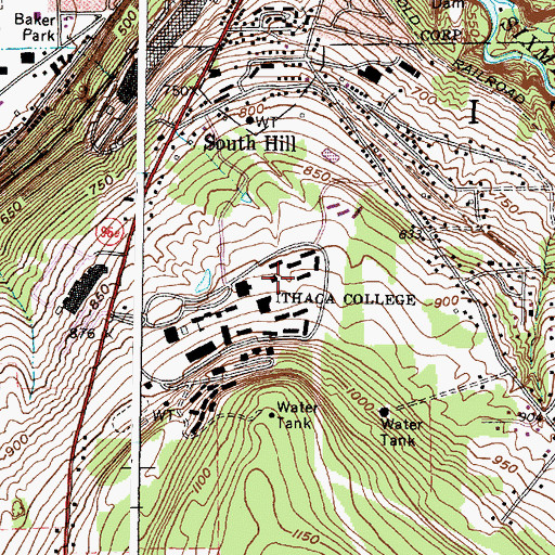 Topographic Map of Hammond Health Center, NY