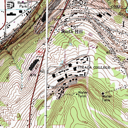 Topographic Map of Muller Chapel, NY