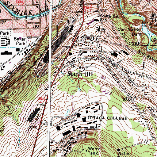 Topographic Map of Center For Public Safety And General Services, NY