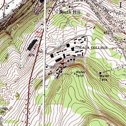 Topographic Map of Terrace Dining Hall, NY