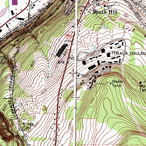 Topographic Map of Freeman Field, NY