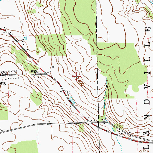 Topographic Map of Fouts Farm, NY