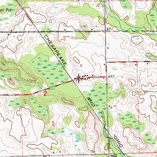 Topographic Map of Millbrook Station (historical), MI