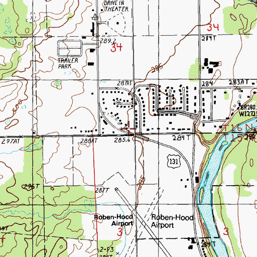 Topographic Map of Good Shepherd Lutheran Church, MI