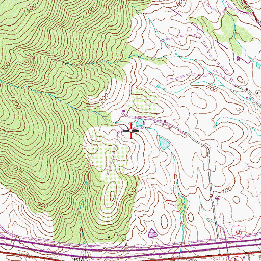 Topographic Map of Hartland Orchard, VA