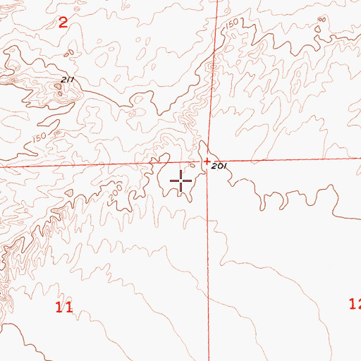 Topographic Map of Yuha Desert, CA