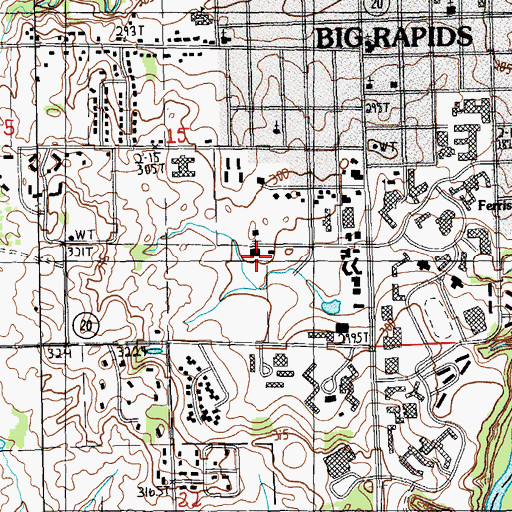 Topographic Map of Fellowship Christian Reformed Church, MI