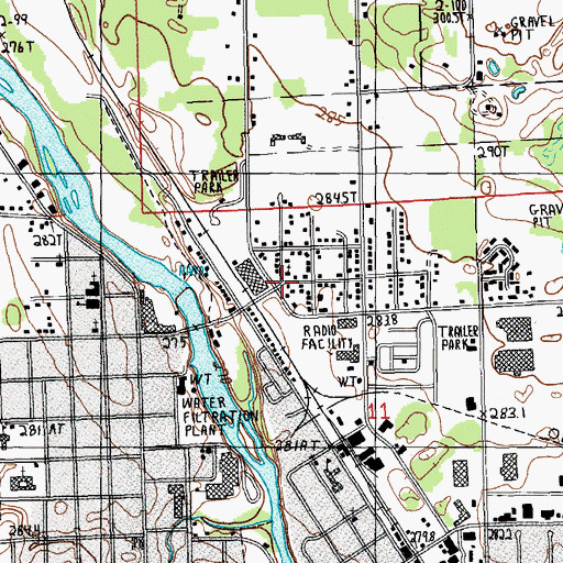 Topographic Map of Reorganized Church of Jesus Christ, MI