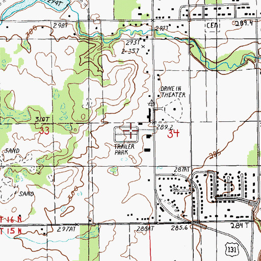 Topographic Map of Havenview Mobile Home Court, MI