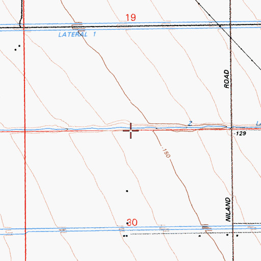 Topographic Map of Z Lateral, CA