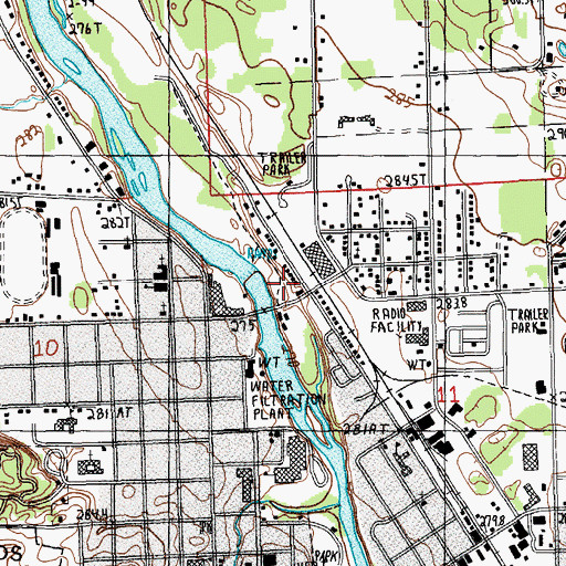 Topographic Map of Swede Hill Park, MI