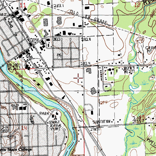 Topographic Map of Vogel Field, MI